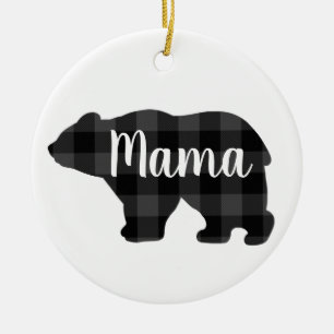 Décoration En Céramique Cute Mama ours design mère cadeau de jour