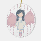 Décoration En Céramique Cute Pastel Noël Angel Année personnalisée (Gauche)