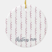 Décoration En Céramique Cute Pastel Noël Angel Année personnalisée (Dos)