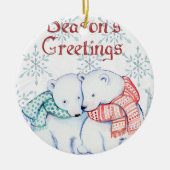 Décoration En Céramique Cute Polar Bears (Devant)