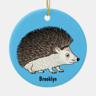 Décoration En Céramique Cute prickly hedgehog cartoon