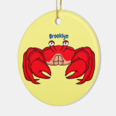 Décoration En Céramique Cute red crab cartoon (Gauche)