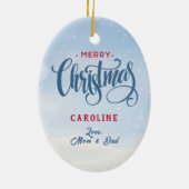 Décoration En Céramique Cute Santa Hat Deer Faids (Dos)