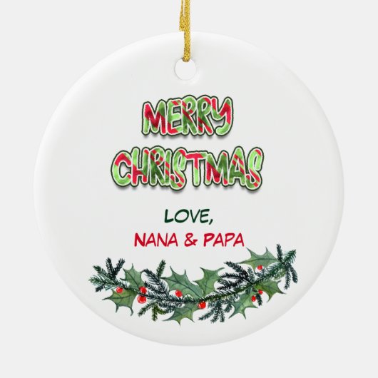 Décoration En Céramique Cute Siamese Kitten couronne de Noël (Dos)