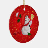 Décoration En Céramique Cute Snowman (Droite)