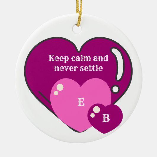 Décoration En Céramique Cute sweet heart gratitude quote (Devant)