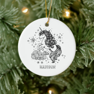 Décoration En Céramique Cute Unicorn Enfants Personnalisé Créer Votre Prop