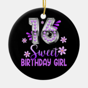 Décoration En Céramique Cute violet noir sucré 16 Style I 16e anniversaire