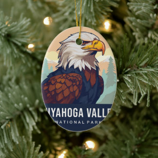 DÉCORATION EN CÉRAMIQUE CUYAHOGA VALLEY NATIONAL PARK ORNAMENT
