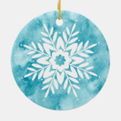 Décoration En Céramique Cyan Aquarelle (Dos)