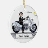 Décoration En Céramique Cycle moteur - female (Droite)