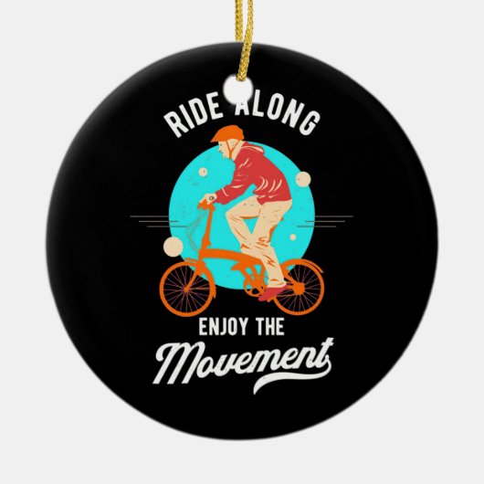 Décoration En Céramique Cyclist Ride A (Devant)