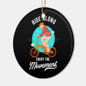 Décoration En Céramique Cyclist Ride A (Gauche)