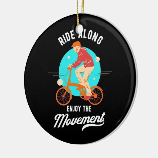 Décoration En Céramique Cyclist Ride A (Gauche)