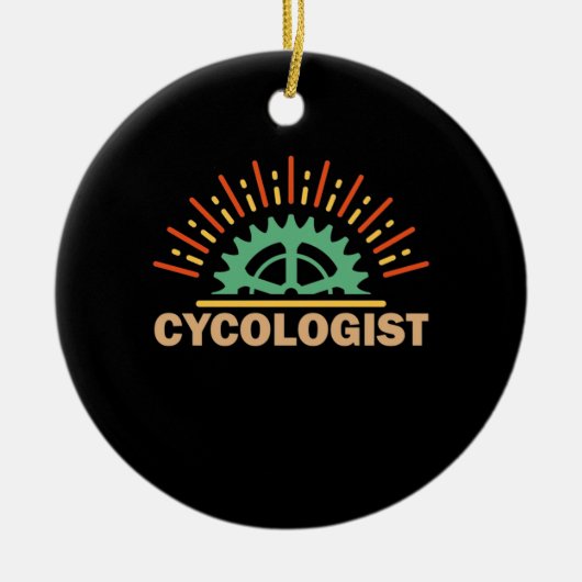 Décoration En Céramique Cycologiste (Devant)