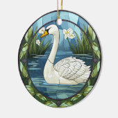 Décoration En Céramique Cygne blanc en verre doux (Gauche)