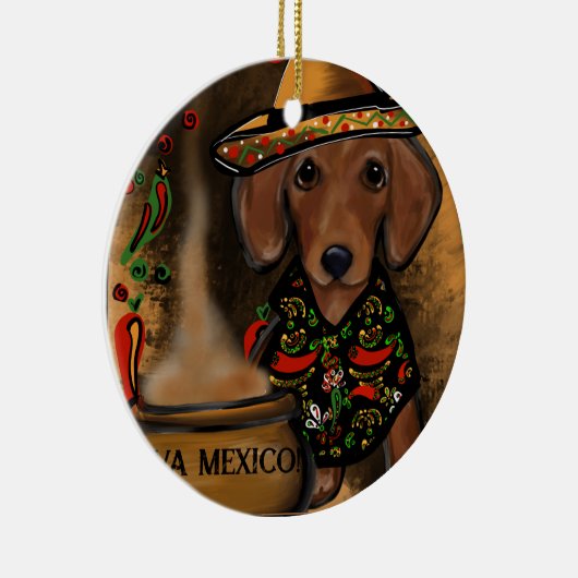 Décoration En Céramique Dachshund (Droite)