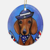 Décoration En Céramique Dachshund (Gauche)