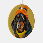 Décoration En Céramique Dachshund élégant (Droite)