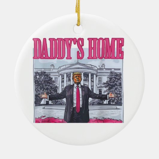 Décoration En Céramique Daddy's Home Trump Pink Don (Dos)