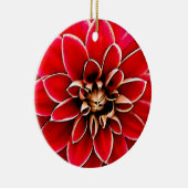 Décoration En Céramique Dahlia rouge, art numérique (Droite)