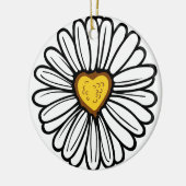 DÉCORATION EN CÉRAMIQUE DAISY HEART (Gauche)