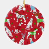 Décoration En Céramique Dalmatie de Noël (Dos)