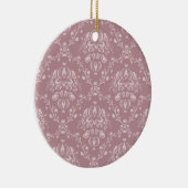 Décoration En Céramique Damas violet et blanc (Droite)