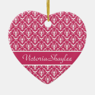 Décoration En Céramique Damask rose #5 personnalisable