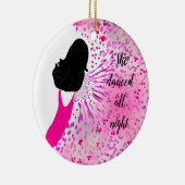 Décoration En Céramique Dame de style moderne en rose (Droite)