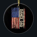 Décoration En Céramique Dance Dad US American Flag Shirt Dancer Dancing Fa<br><div class="desc">Dance Dad US American Flag Shirt Dancer Dancing Father Men</div>