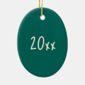 Décoration En Céramique Dance Enseignant Cadeau Vert Tap Considérant Costu (Dos)