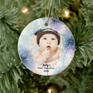 Décoration En Céramique Dandelion photo de Noël du bébé,