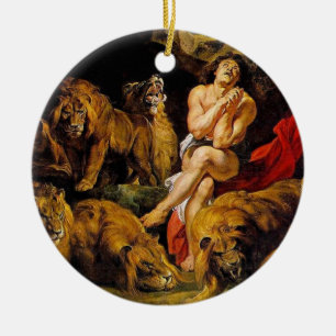 Décoration En Céramique Daniel dans l'ornement de repaire de lions