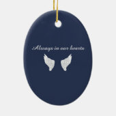 Décoration En Céramique Dans la mémoire aimante | Garde de devis photo (Dos)