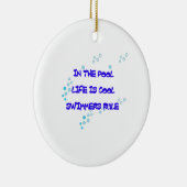 Décoration En Céramique Dans la piscine la vie est fraîche (Droite)