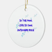 Décoration En Céramique Dans la piscine la vie est fraîche (Gauche)