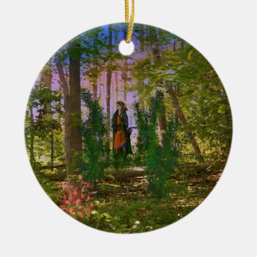 Décoration En Céramique Dans les bois (Devant)