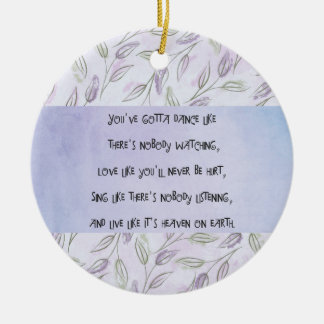 Décoration En Céramique Danse comme personne ne regarde classique bâton ro