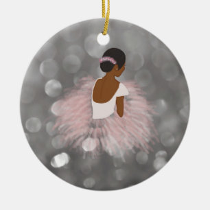Décoration En Céramique Danseur afro-américain de Ballerina