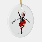 Décoration En Céramique Danseur écossais de Noël (Droite)