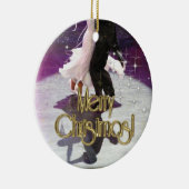 Décoration En Céramique Danseurs de Joyeux Noël (Droite)