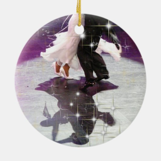 Décoration En Céramique Danseurs de Joyeux Noël (Dos)