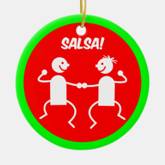 Décoration En Céramique Danseurs de Salsa