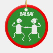 Décoration En Céramique Danseurs de Salsa (Dos)