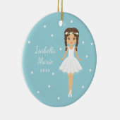 Décoration En Céramique Danseuse minuscule Ballerina Bleue Ballet Danseuse (Droite)