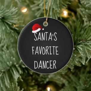 Décoration En Céramique Danseuse préférée de Père Noël La danse de N