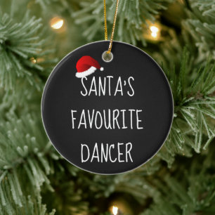 Décoration En Céramique Danseuse préférée de Père Noël La danse de Noël