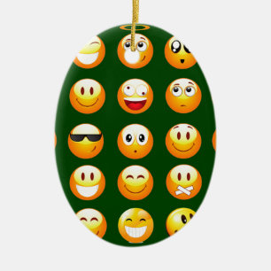 Décoration En Céramique dark green emoji