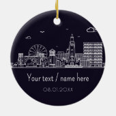 Décoration En Céramique Daytona Beach Florida Retro Sunset Souvenirs 80s (Dos)